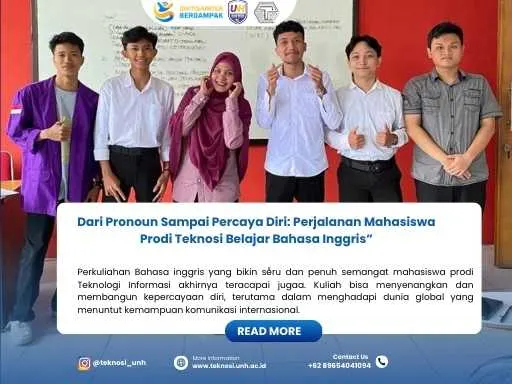 Bahasa Inggris Gak Bikin Malu! Cerita Seru Mahasiswa prodi Teknosi UNH di Kelas Miss Merty