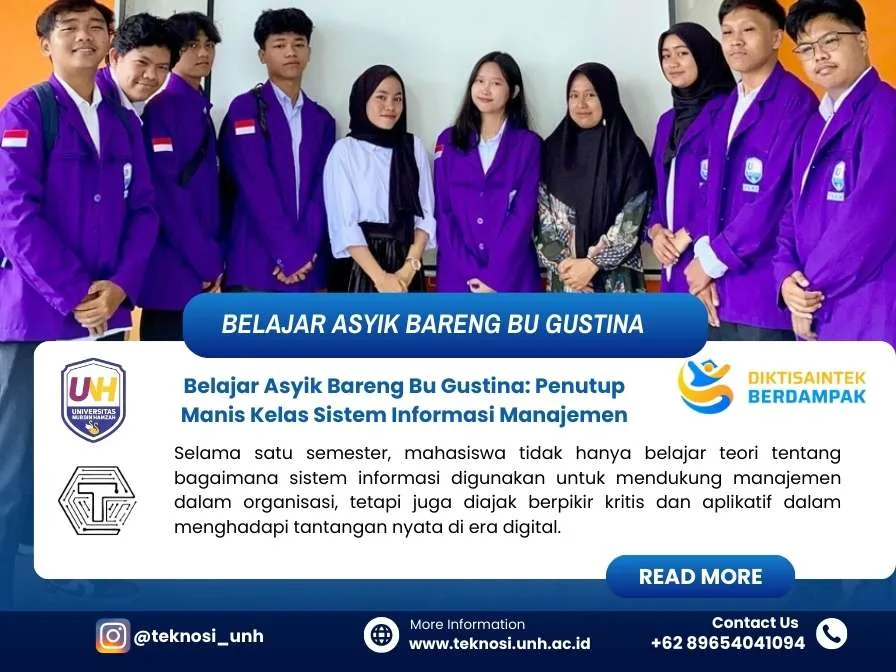 Belajar Asyik Bareng Bu Gustina: Penutup Manis Kelas Sistem Informasi Manajemen