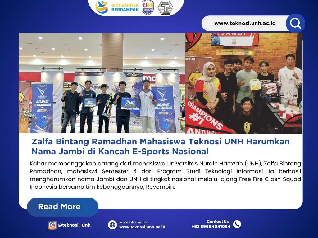 Zalfa Bintang Ramadhan Harumkan Nama Jambi dan UNH di Kancah E-Sports Nasional
